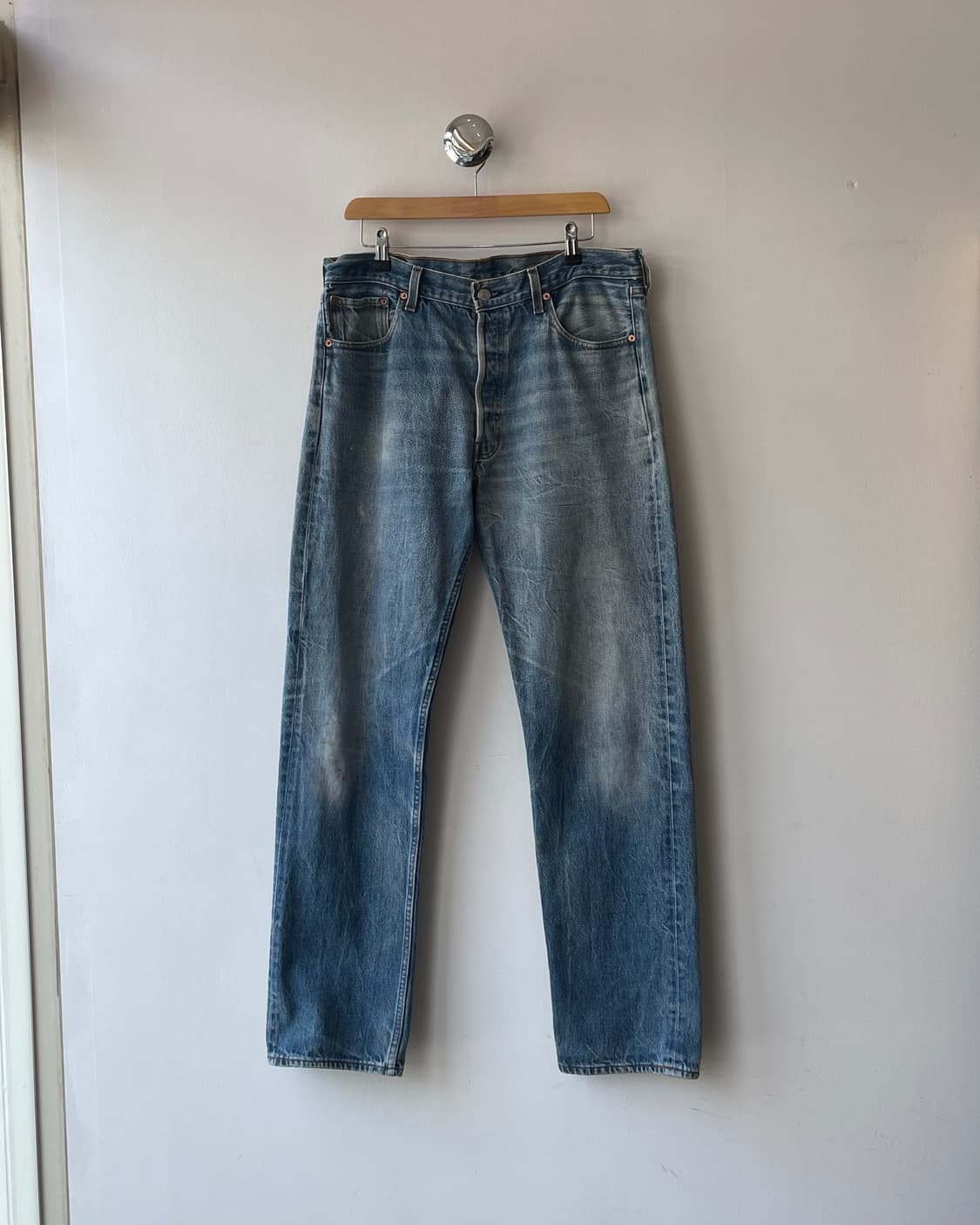 90s USA Levi’s 501xx (555 factory) 35x36 상품이미지1