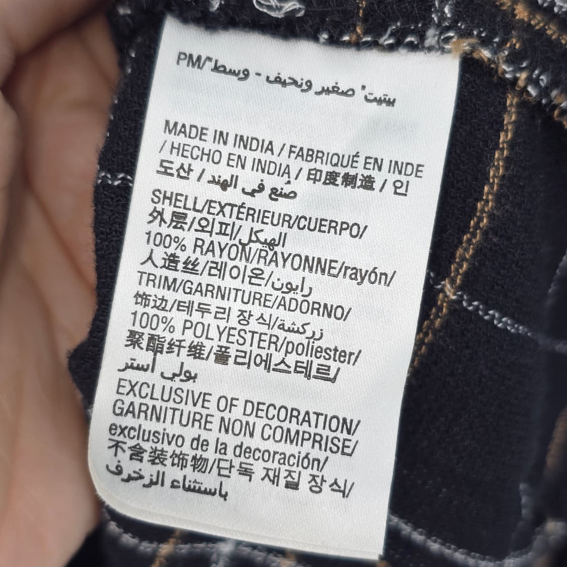 Style&co 체크 플라워 자수 디테일이 블라우스 상품이미지10