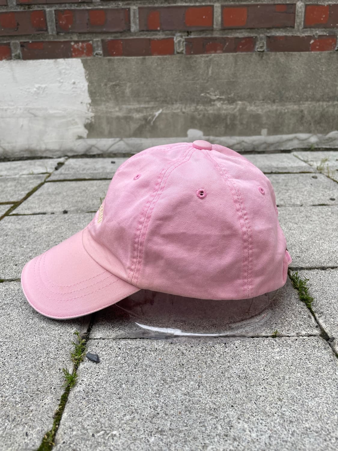 00s Adidas 아디다스 자수로고 딸기우유 볼캡 상품이미지3