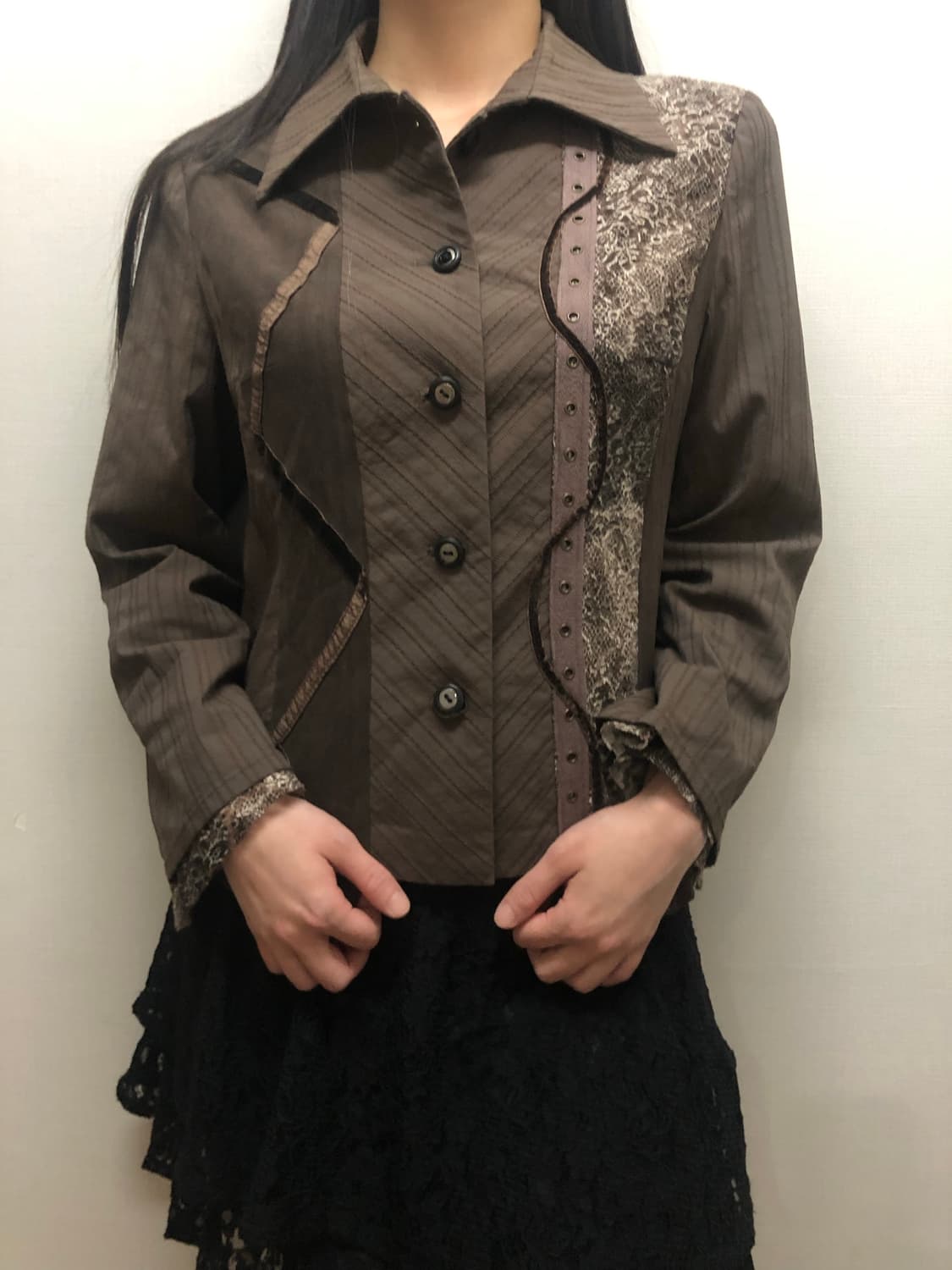 빈티지 브라운 오리엔탈 자켓 상품이미지7