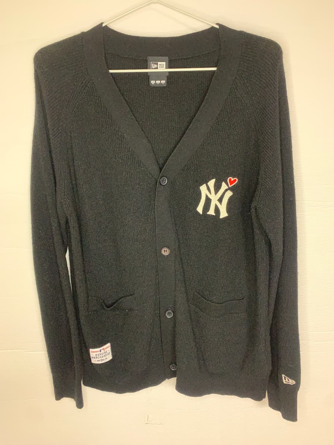 뉴에라 NY 양키스 블랙 가디건 상품이미지1