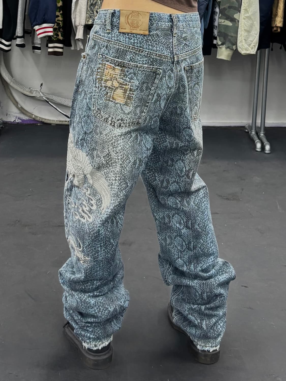 카라쿠리 타마시 오리엔탈 데님팬츠 상품이미지5