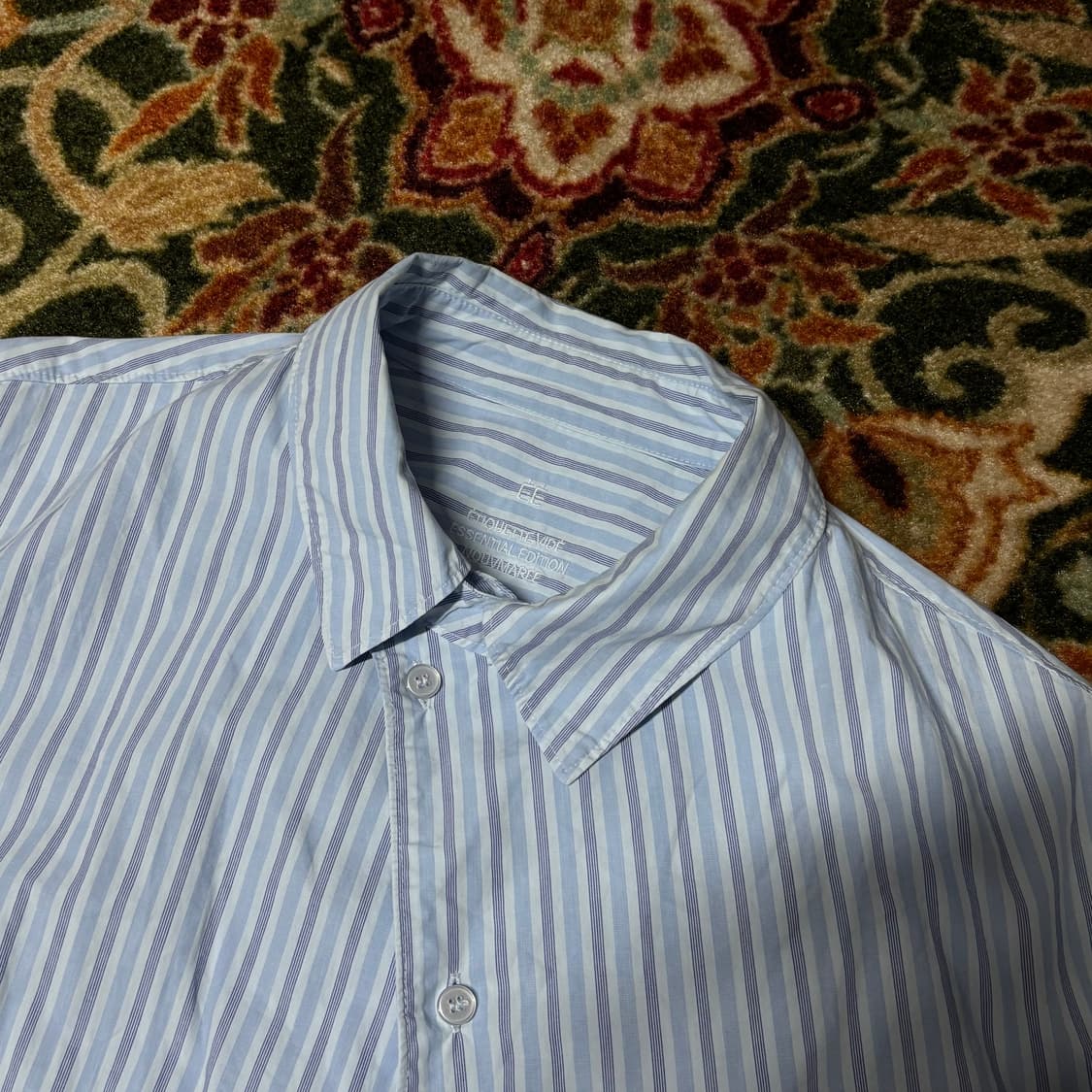 Mens Nouvmaree Garment Dyed curved shirt 상품이미지2