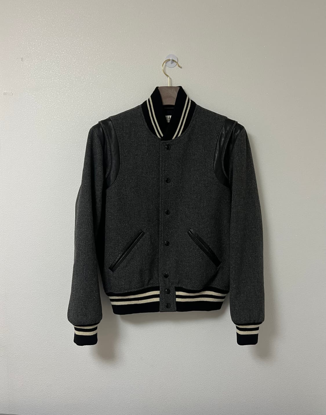 생로랑 14aw 테디자켓 그레이 46 상품이미지1