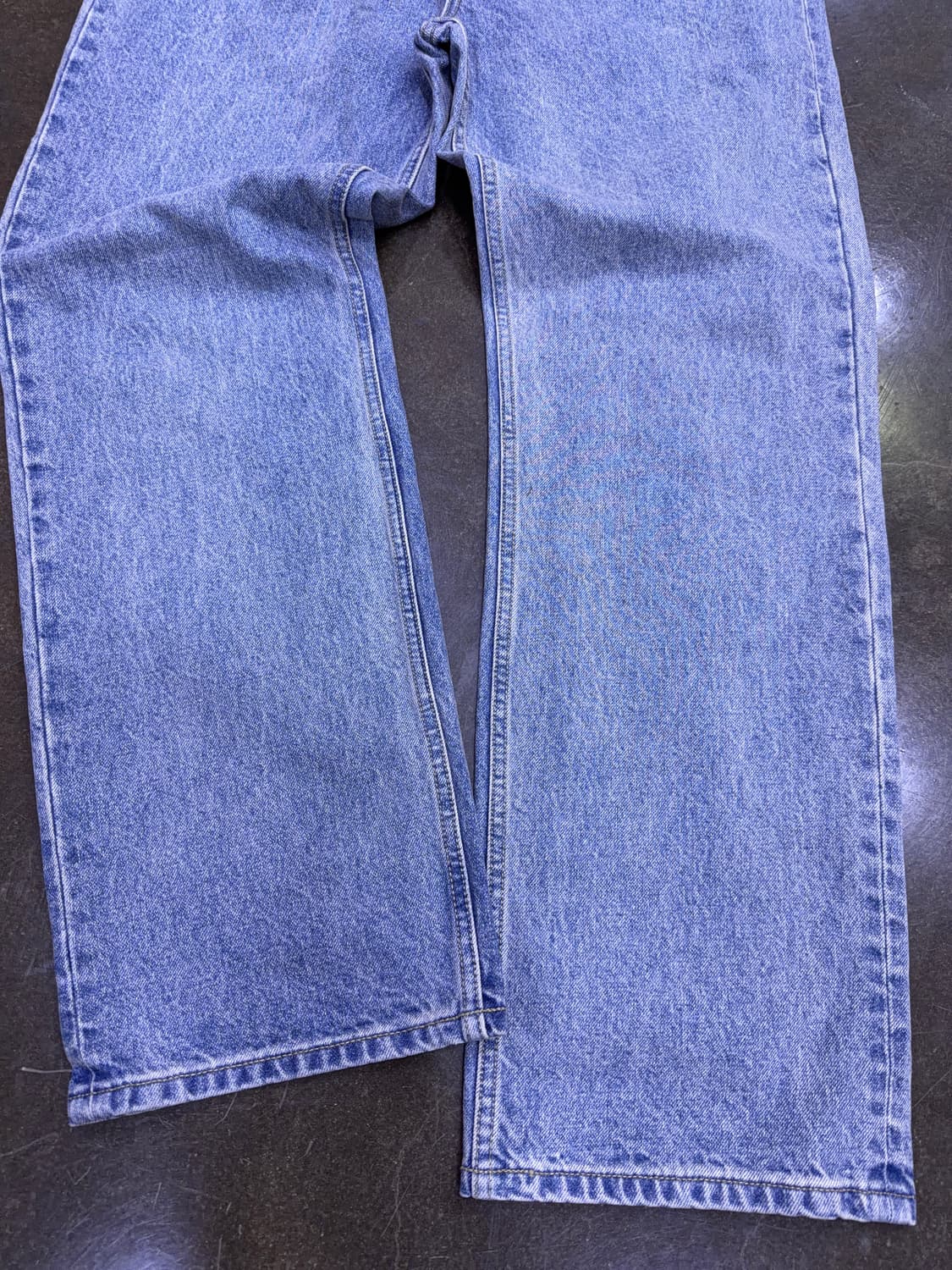 Lee 리 맨 레귤러 스트레이트핏 스톤워싱 데님팬츠 인디고 34 상품이미지5