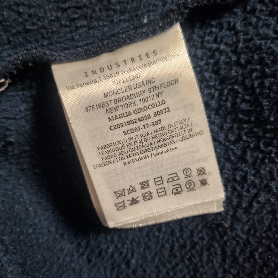 몽클레어 카라비너 자수 로고 맨투맨 XL 상품이미지5