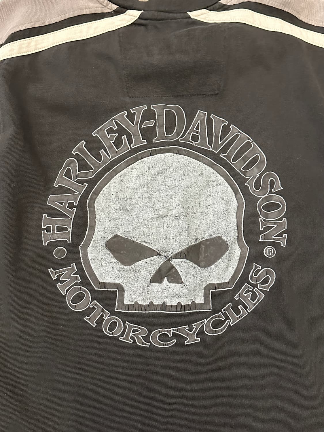 00s 할리데이비슨 Willie G Skull 데미지드 스웻셔츠 L 상품이미지5