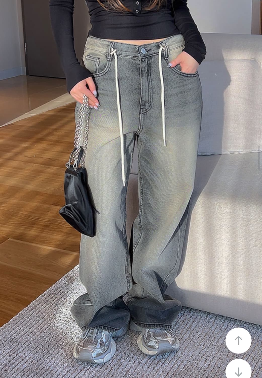 히프나틱 스토퍼 와이드 팬츠 상품이미지1