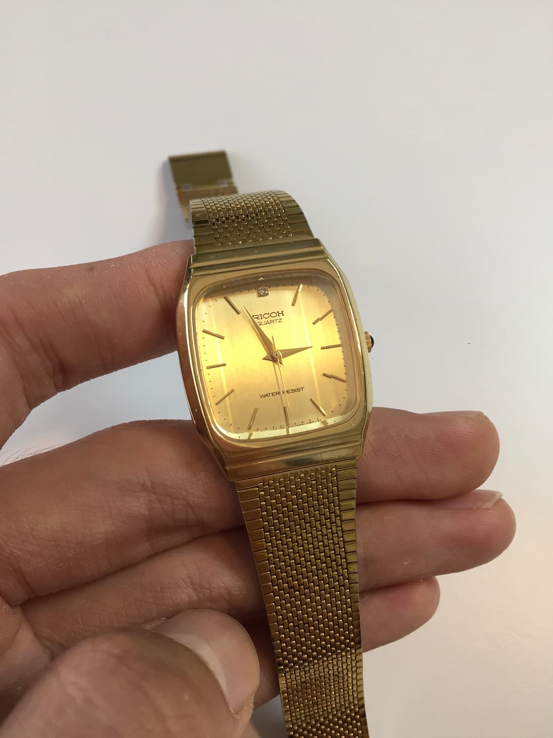 80s ricoh faceted quartz gold 상품이미지3