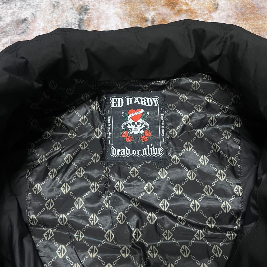 에드하디 스컬 경량패딩 상품이미지2