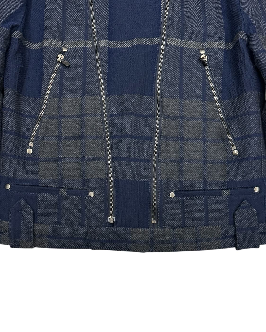 알렉산더 맥퀸 울 체크 라이더 자켓 상품이미지6