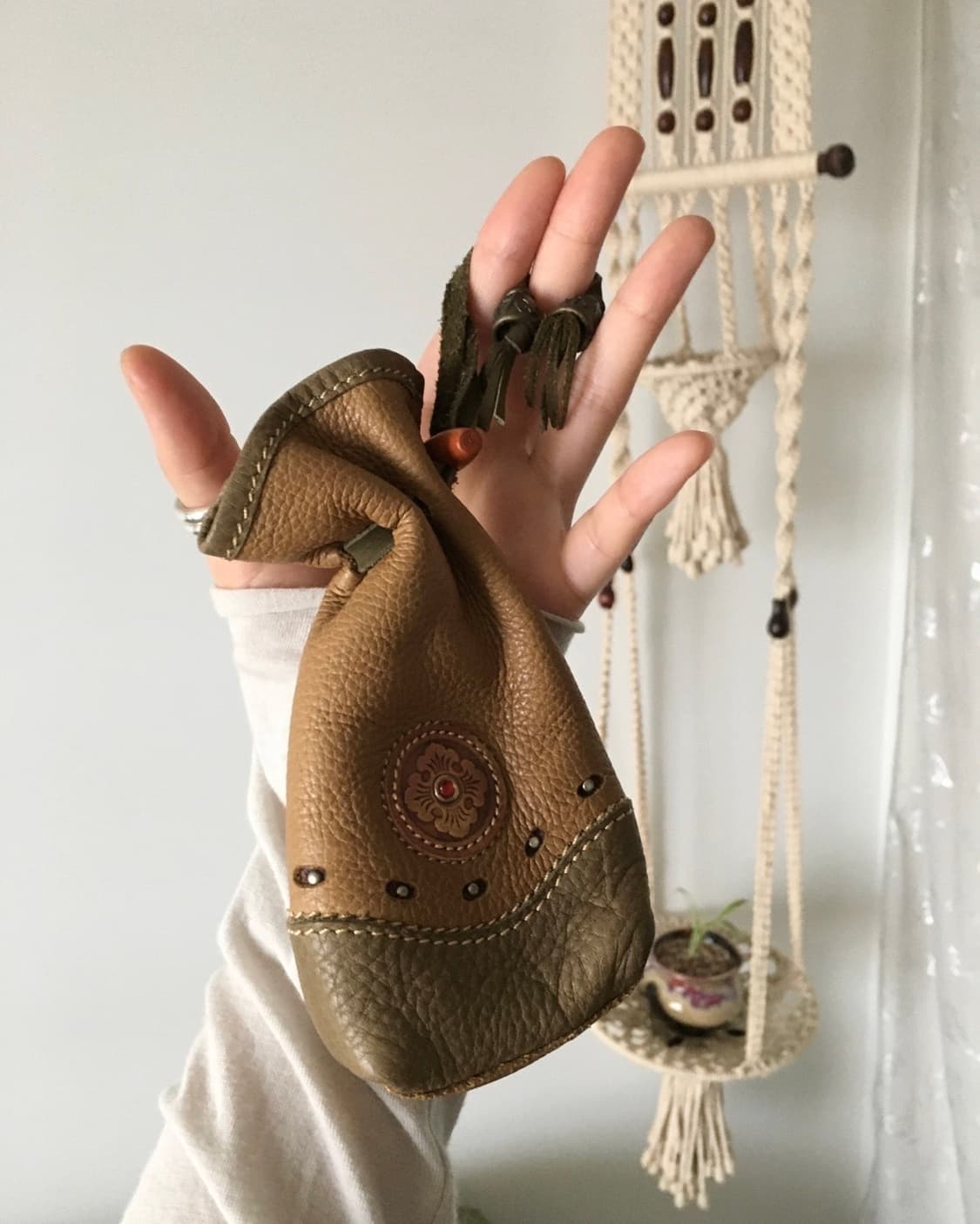  [hand made] leather pouch bag 상품이미지8