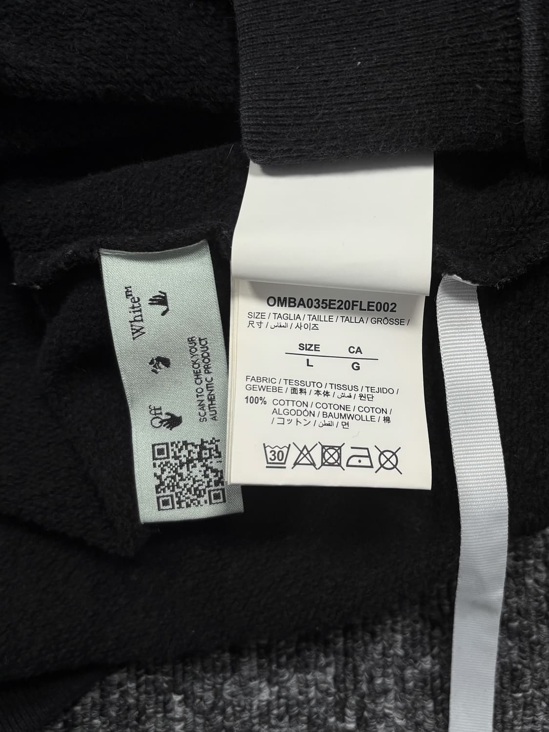 오프화이트 블랙 마커 애로우 맨투맨 상품이미지7