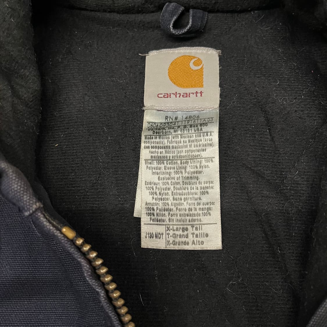 Carhartt J130 네이비 액티브 자켓 (110) 상품이미지5