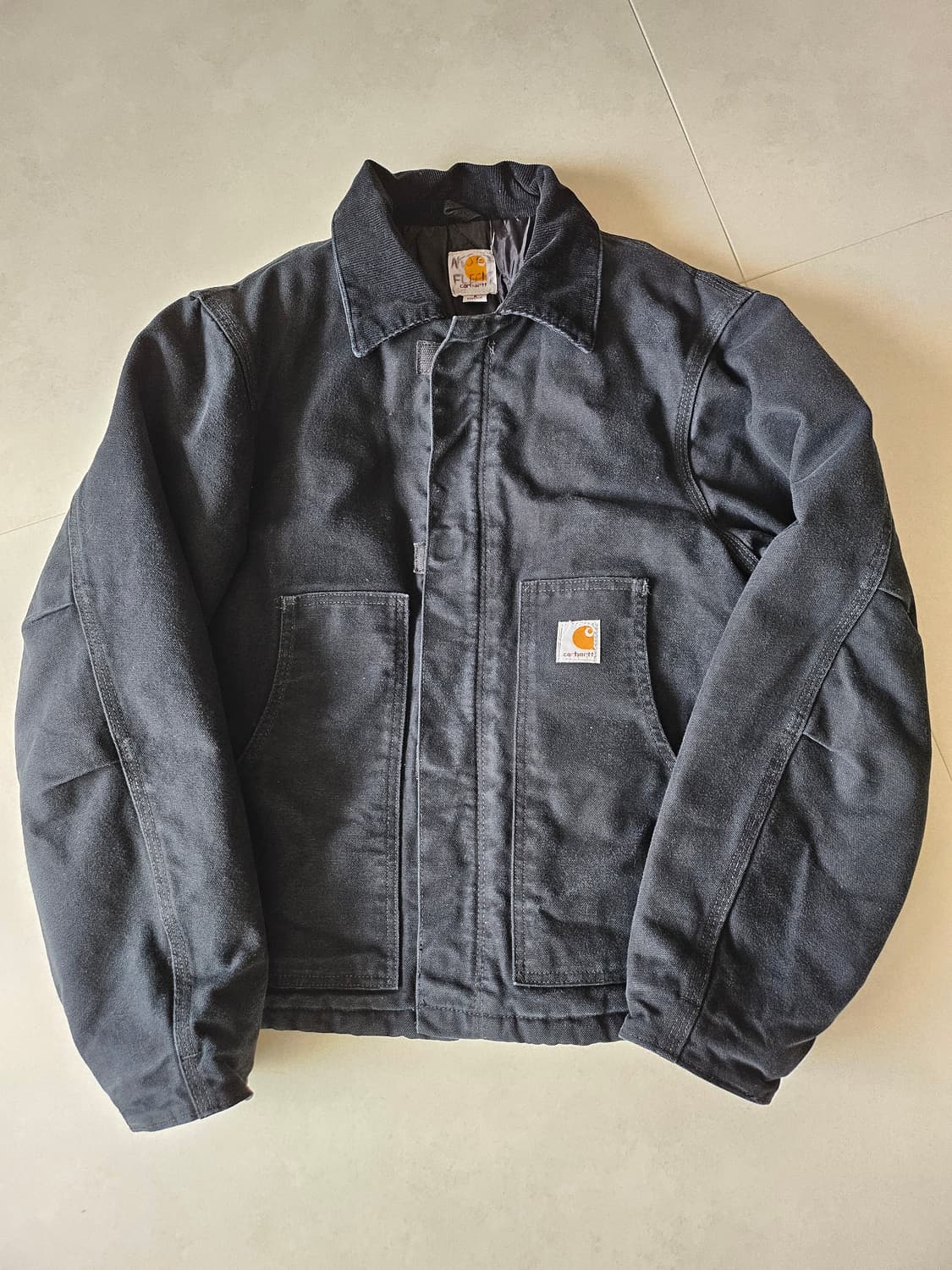 칼하트 j002 덕 트래디셔널 아크틱 퀼트 라이닝 자켓 bk S 상품이미지1