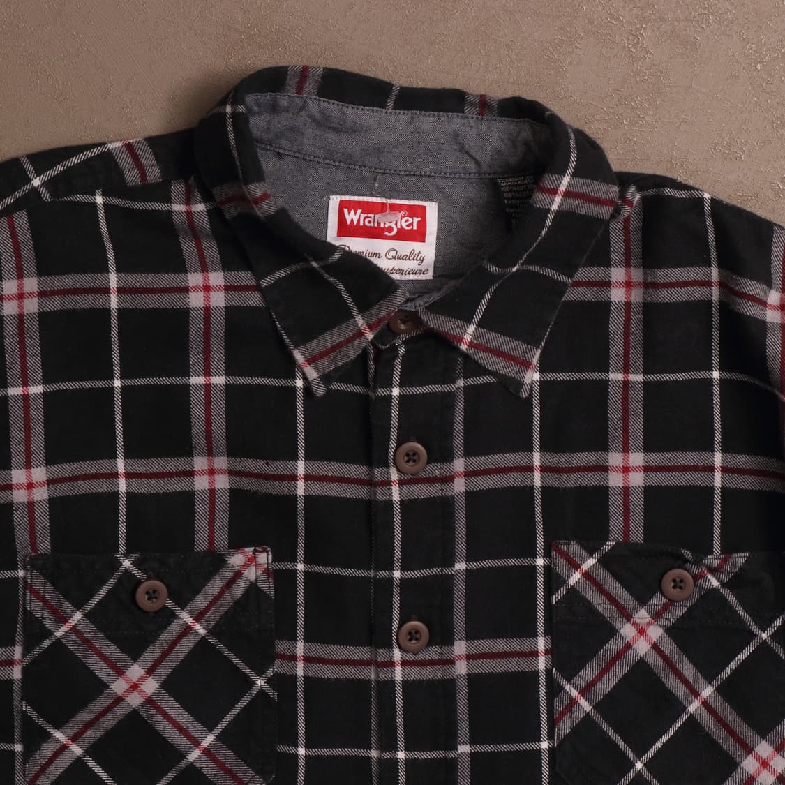 랭글러 코튼 체크 워크셔츠 A1710 상품이미지1