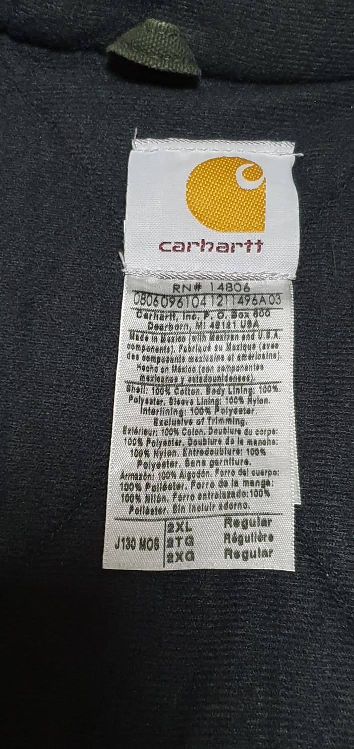 [XXL]칼하트 j130 MOS 샌드스톤 액티브 자켓 상품이미지6