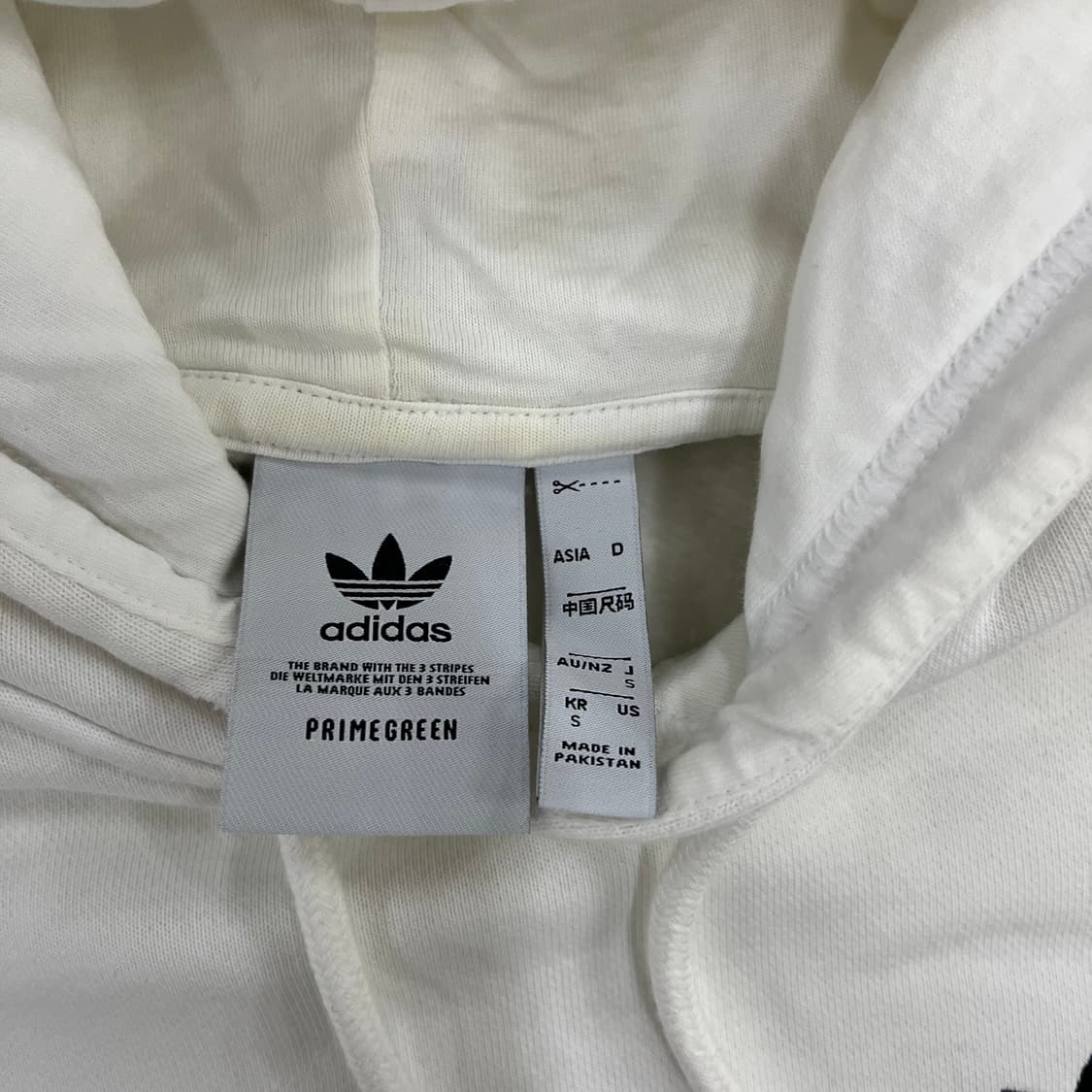 S 아디다스 스몰로고 기모 후드 티셔츠 0130M1 상품이미지2