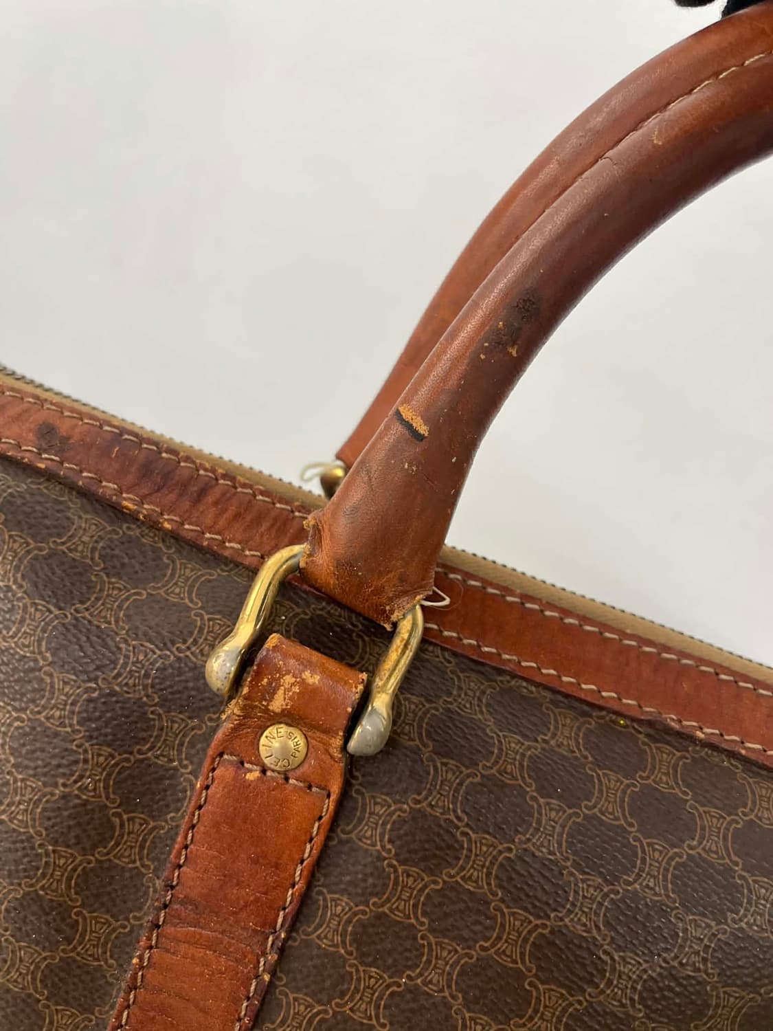 셀린느 빈티지 마카담 블라종 빅 보스톤백 여행가방 토트백 상품이미지9