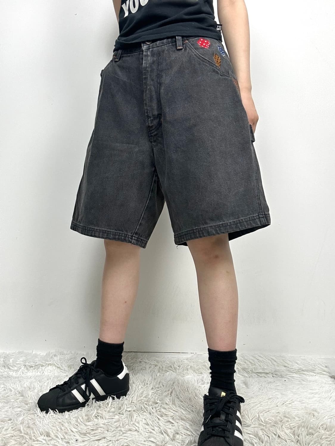 90s Godbody 올드스쿨 피어싱 맨 카펜터 반바지 상품이미지4