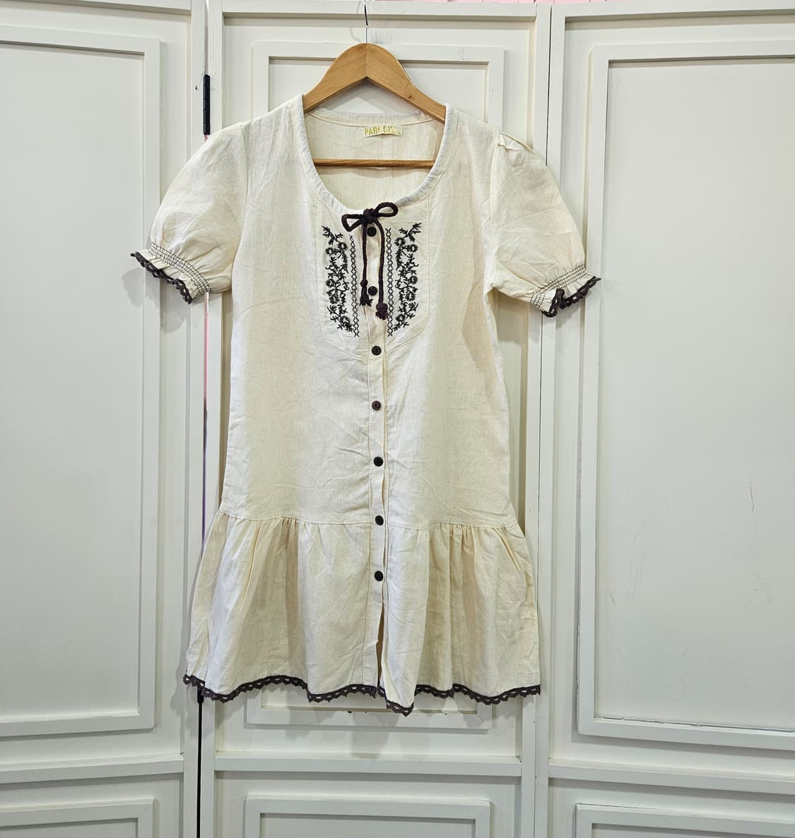 자수 린넨 모리걸 원피스 상품이미지1