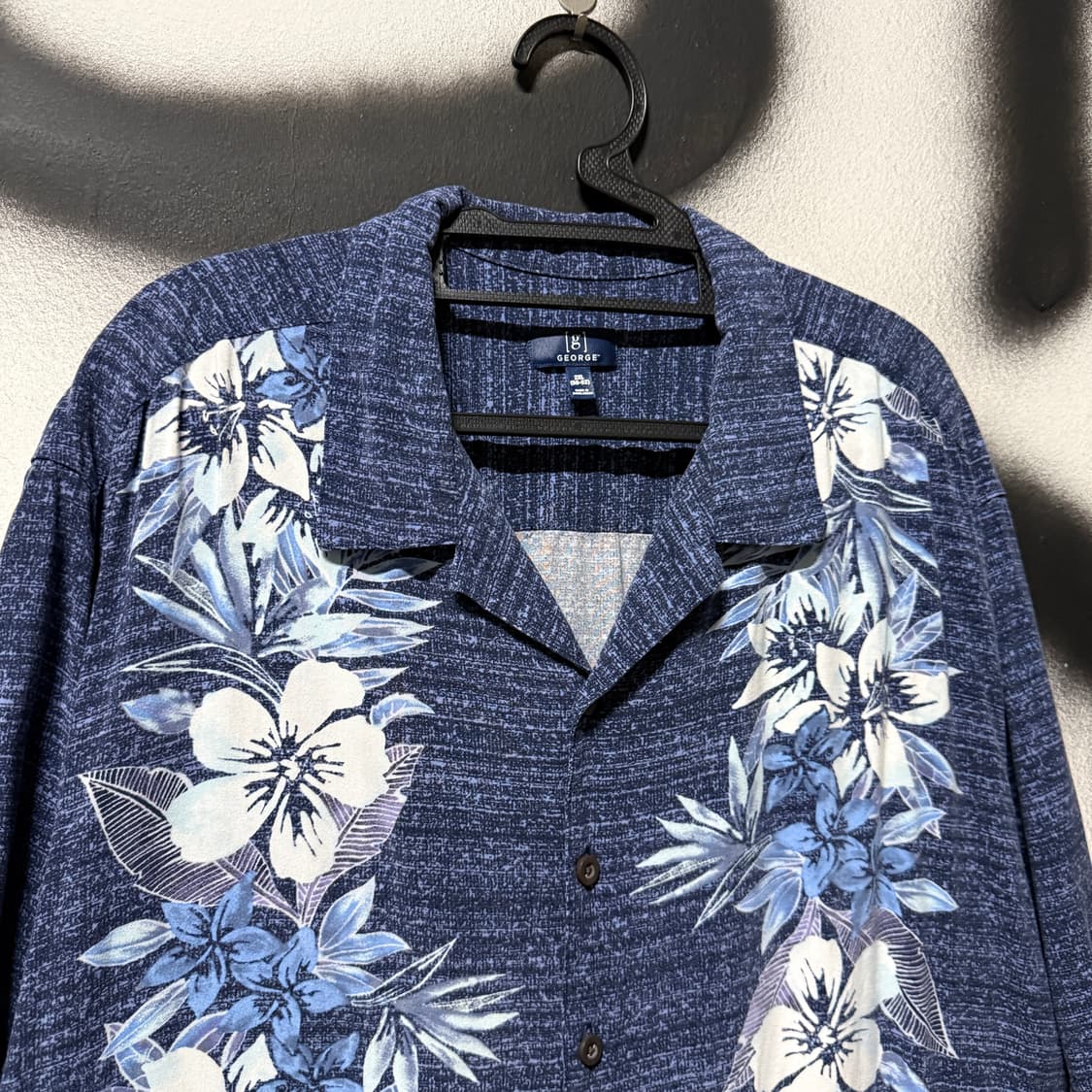 VTG 빈티지 빅사이즈 오리엔탈 플라워 패턴 반팔 셔츠 상품이미지3