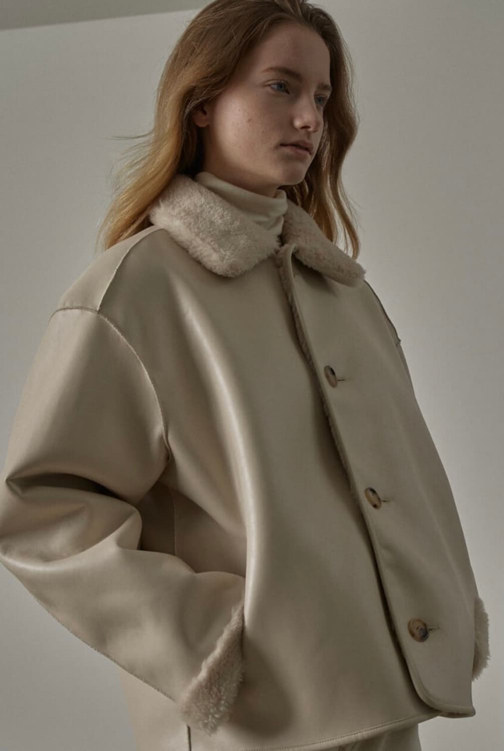 파사드패턴 램스울 리버시블 무스탕 상품이미지1