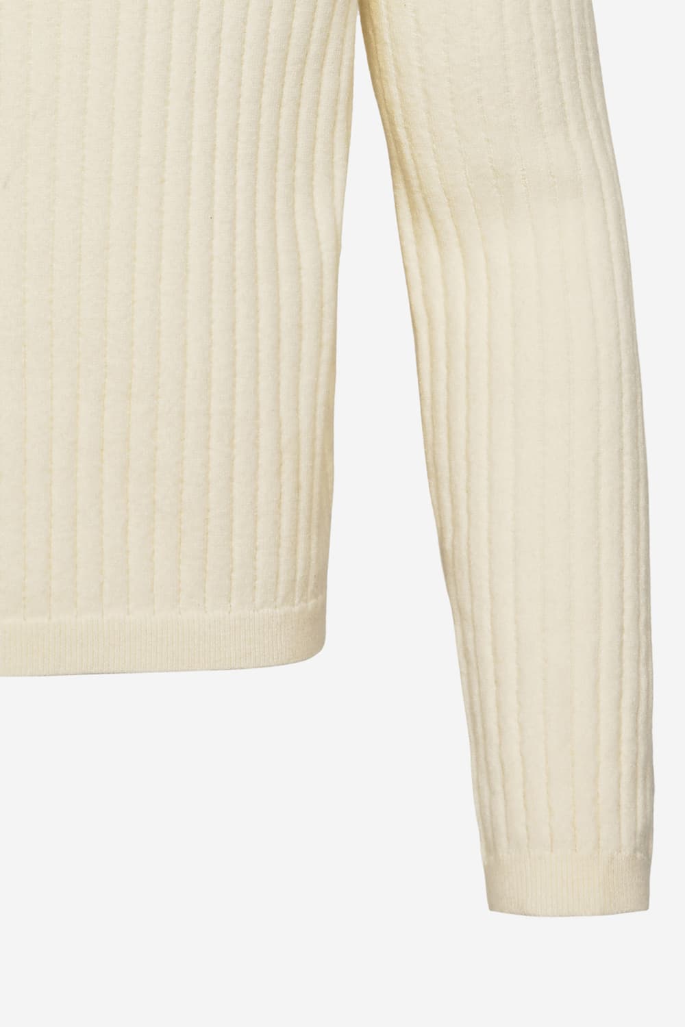 [노이스] 로고 리브드 하이넥 니트탑 M 상품이미지6