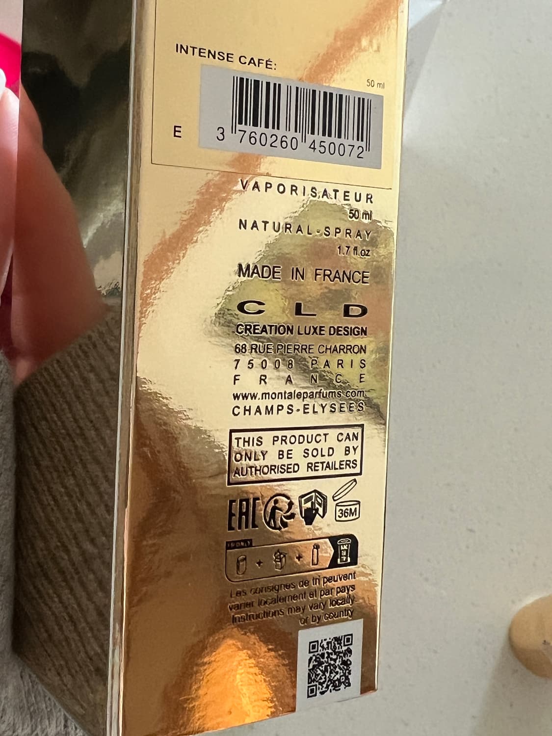 프랑스 몽탈 인텐스 카페 Intense Cafe 오드퍼퓸 50ml 상품이미지3