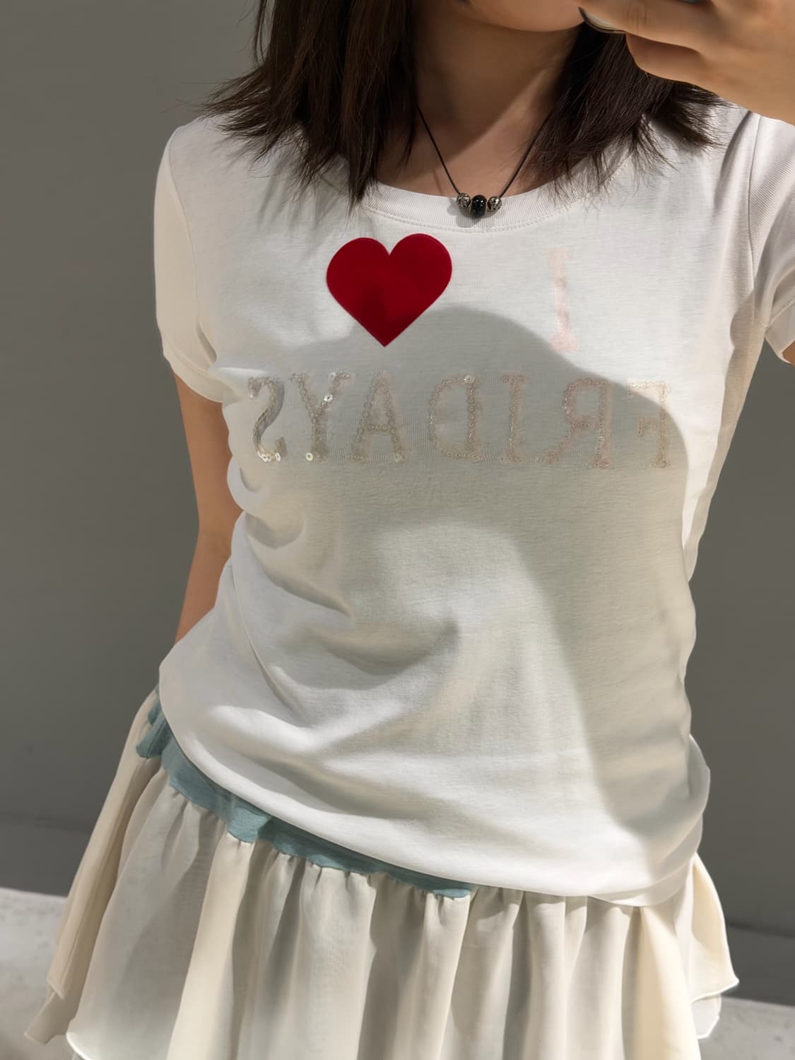 I ♥︎ FRIDAYS lettering t-shirt  상품이미지3