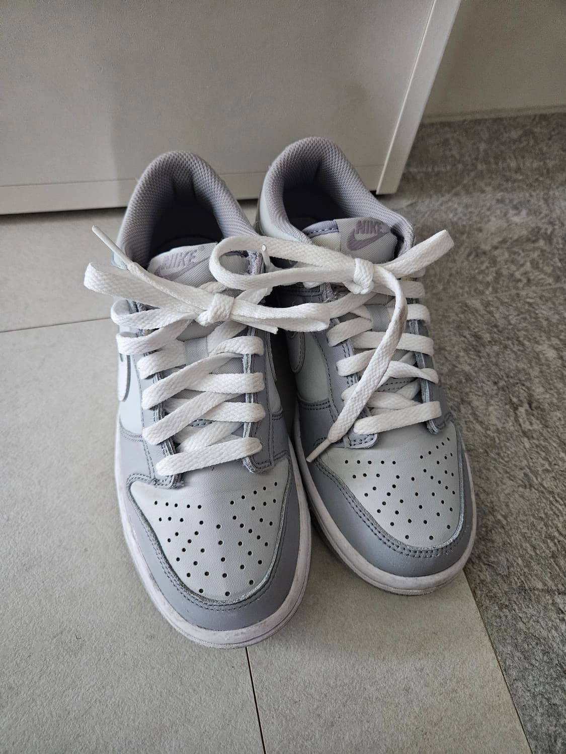 나이키 덩크 로우 GS 울프 그레이 230 상품이미지1