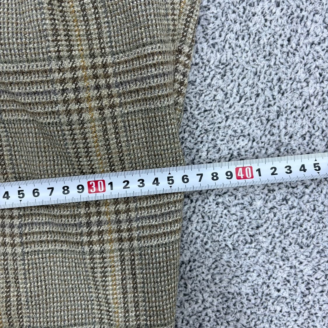 100 먼싱웨어 체크 울 레이온 바지 0414J 상품이미지8