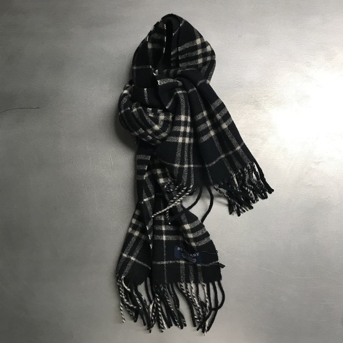 버버리 정품 램스울 머플러 블랙 상품이미지1