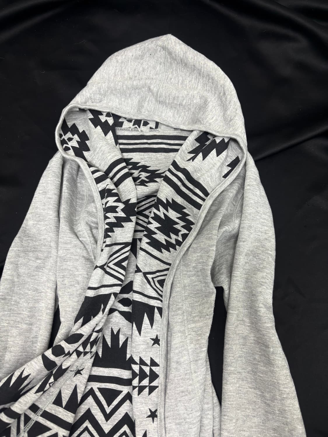 Nordic Pattern Detail Hoodie Cardigan 상품이미지5