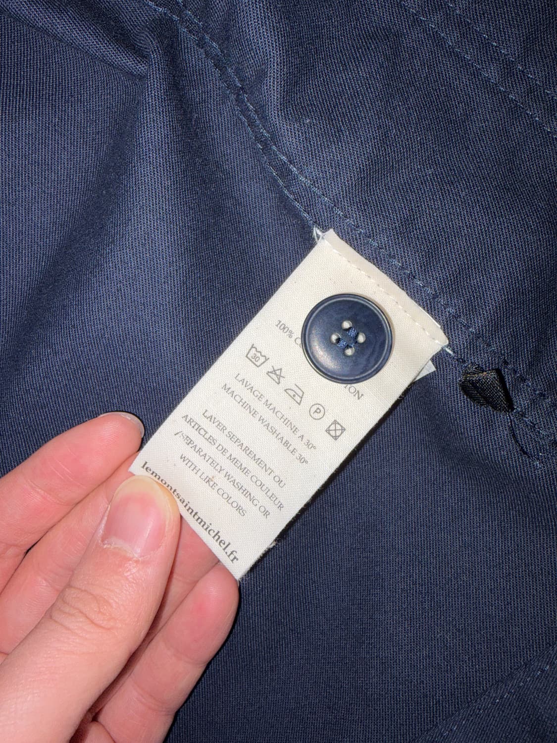 르몽생미셸 워크자켓 46 네이비 판매 상품이미지5