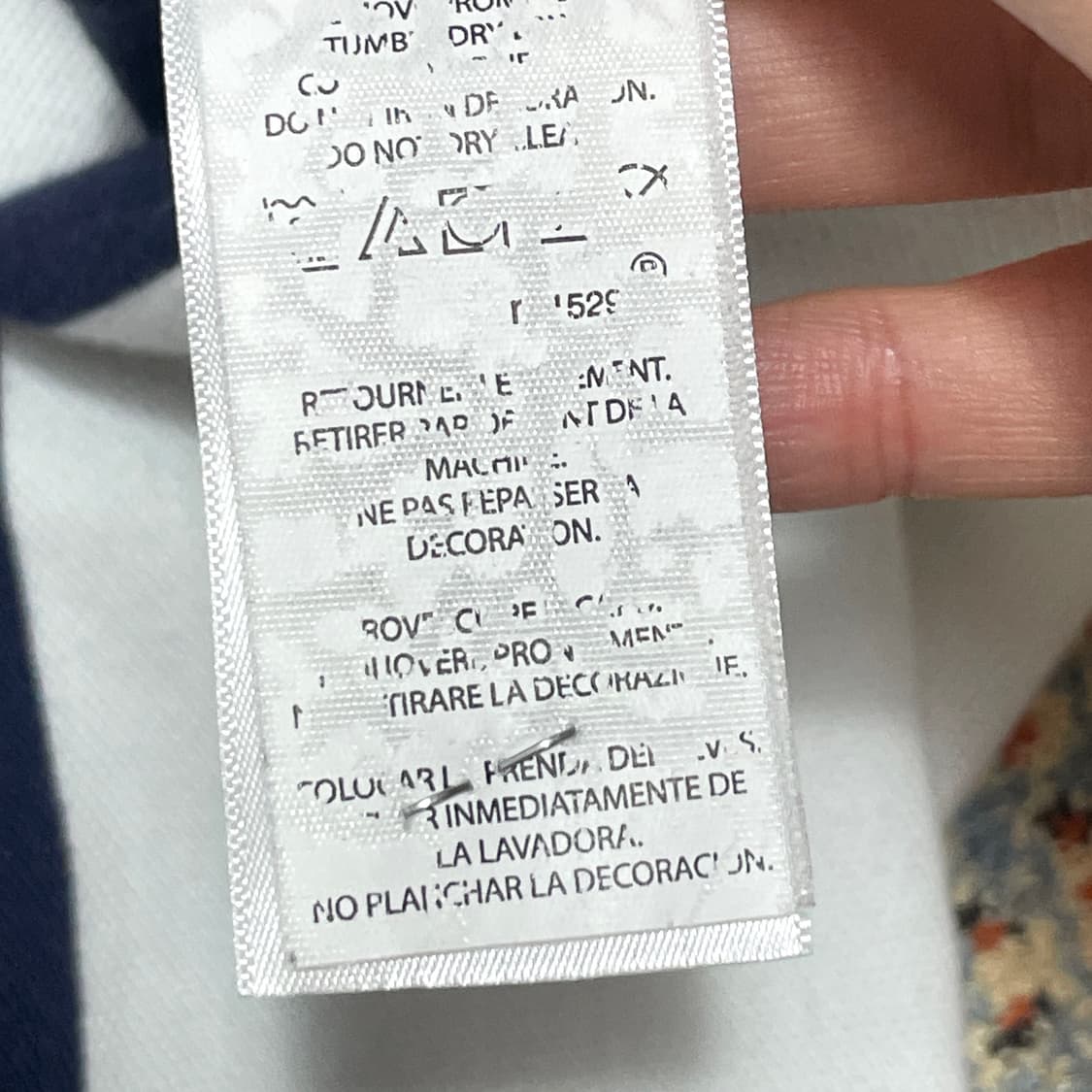 폴로랄프로렌 USA 네이비 단가라 반팔카라티 여성L 상품이미지5