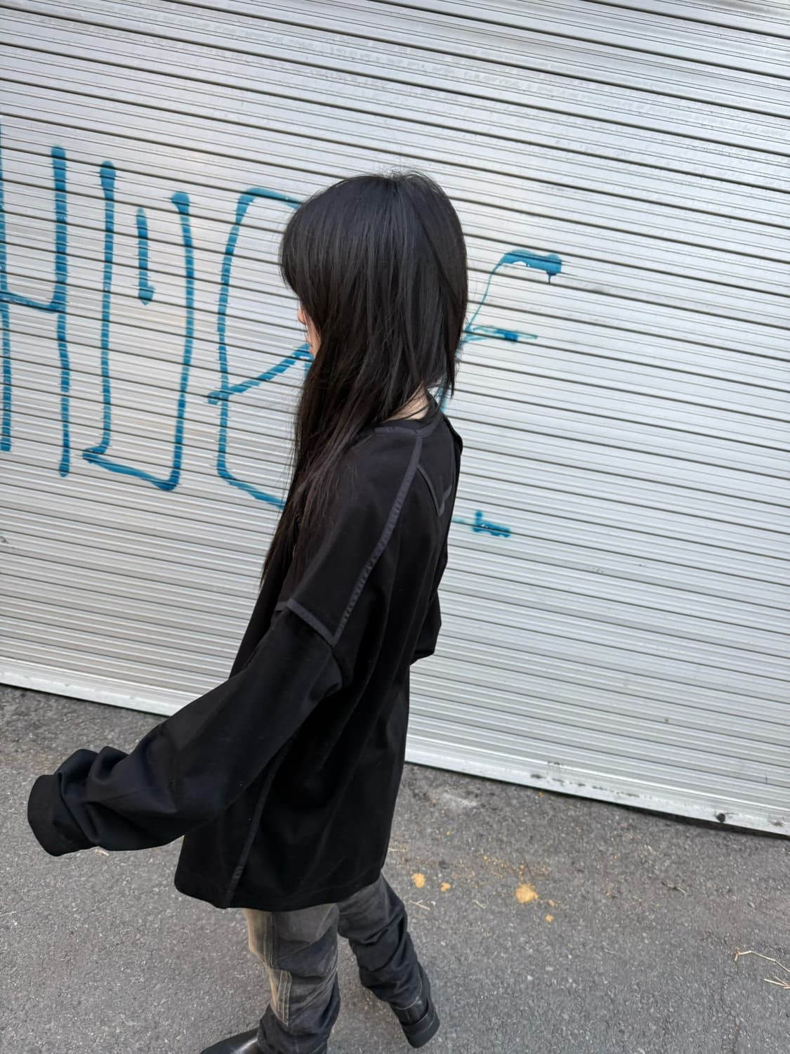 준지 파이핑 오버핏 롱 슬리브 상품이미지3