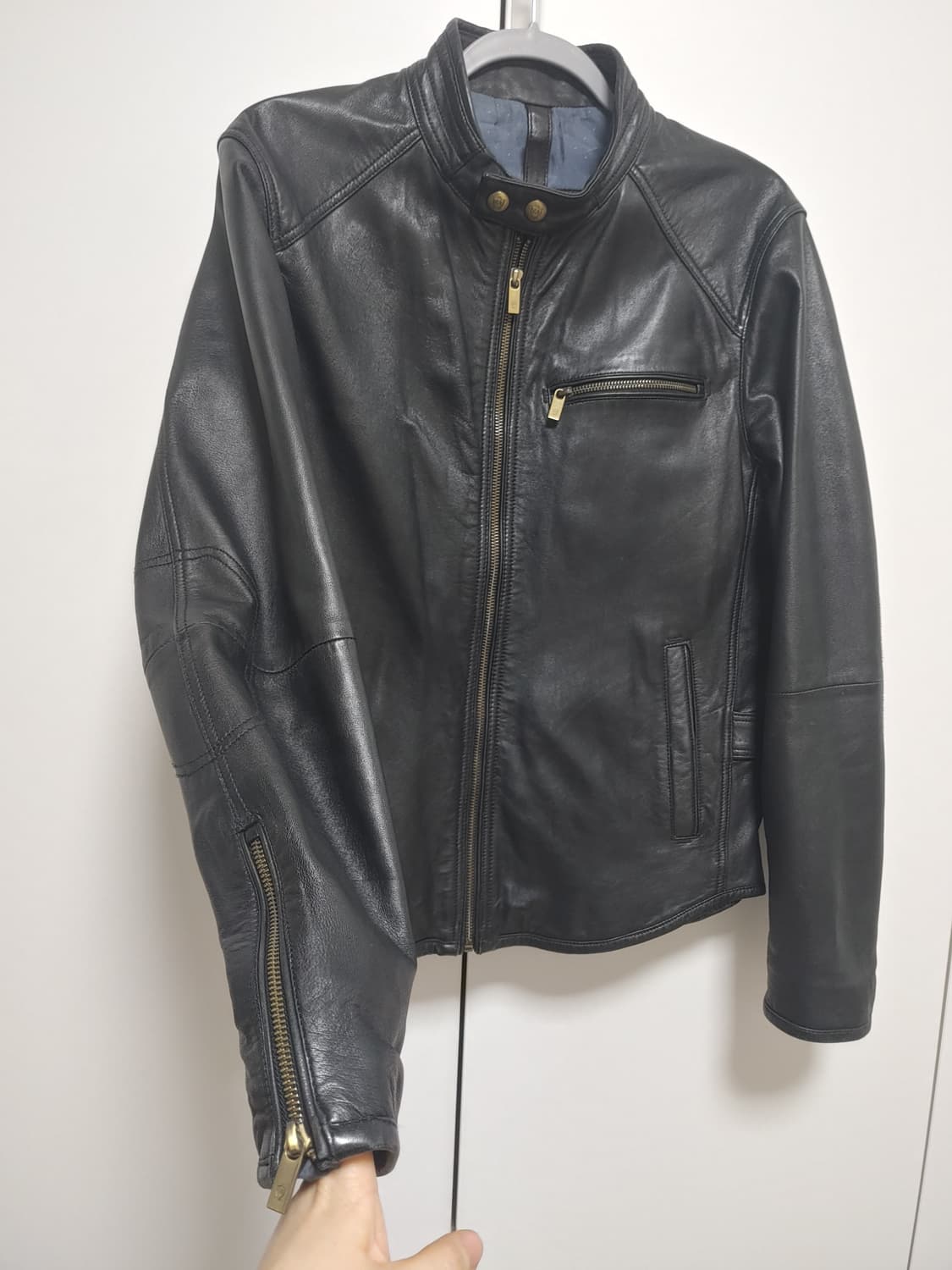 Massimo Dutti 마시모두띠 리얼 양가죽   블랙  차이나카라 자 상품이미지3