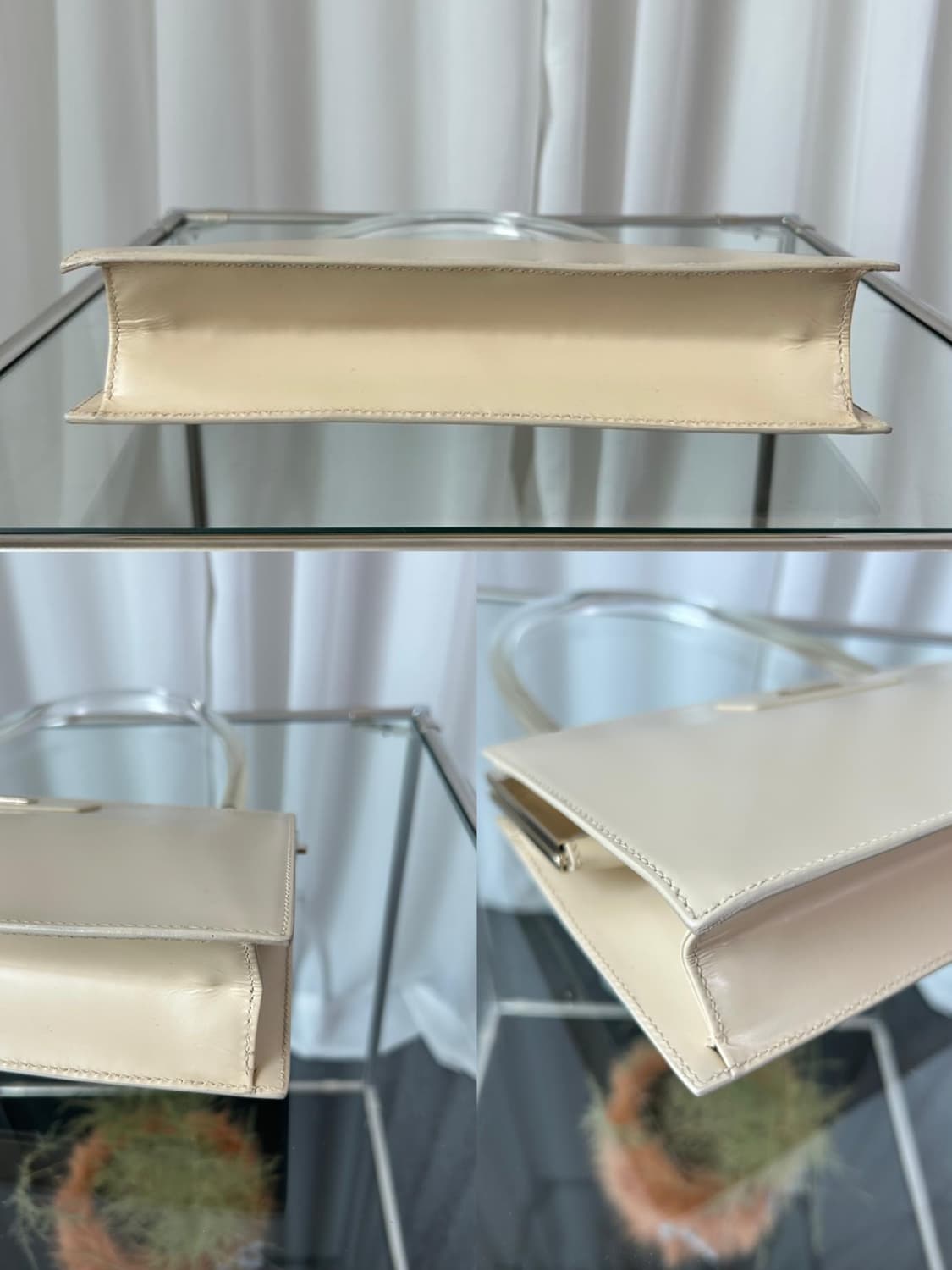 구찌 x 톰포드 2000s 글로시 레더 루사이트 바 핸들 숄더백 상품이미지9