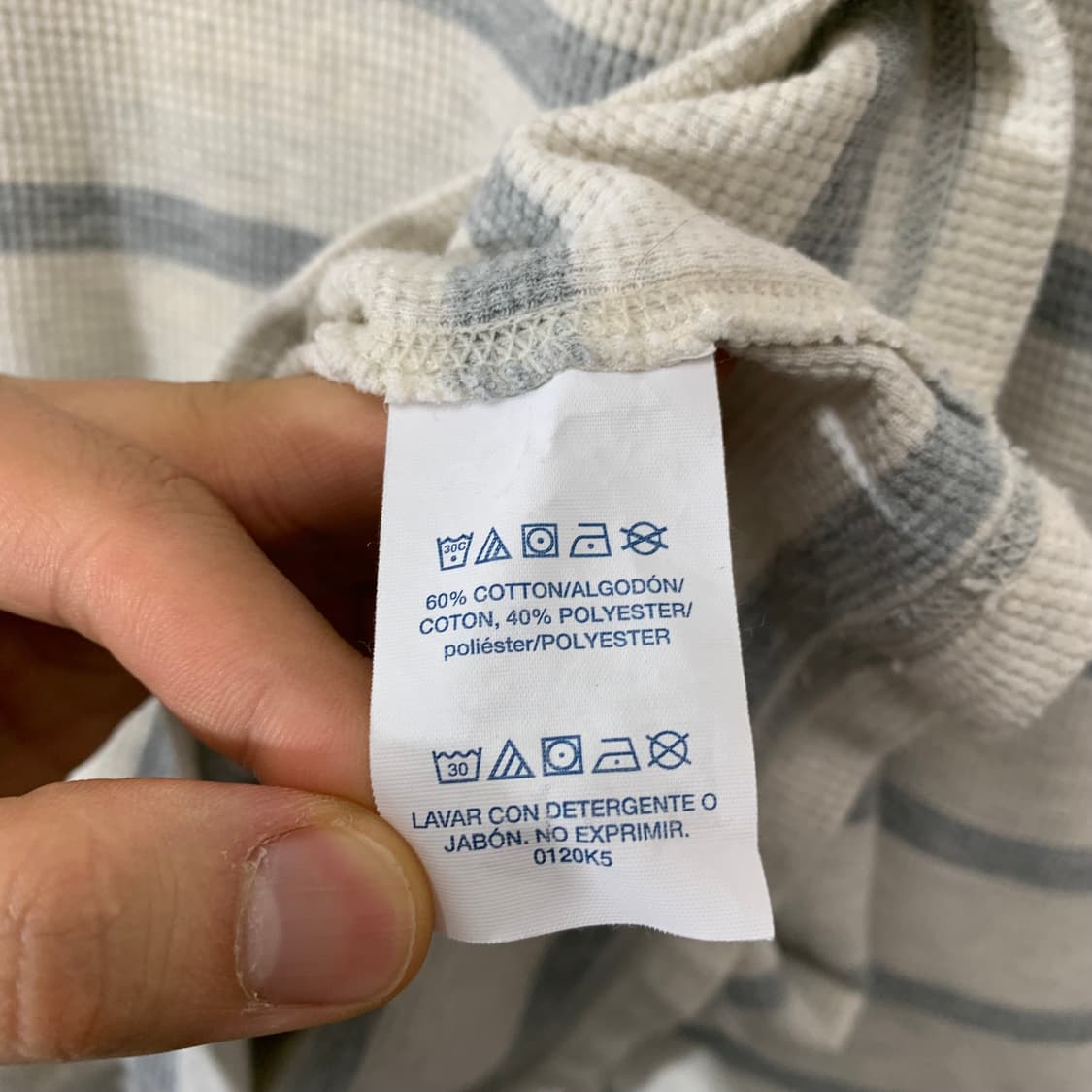 폴로 스트라이프 와플 롱슬리브 상품이미지4