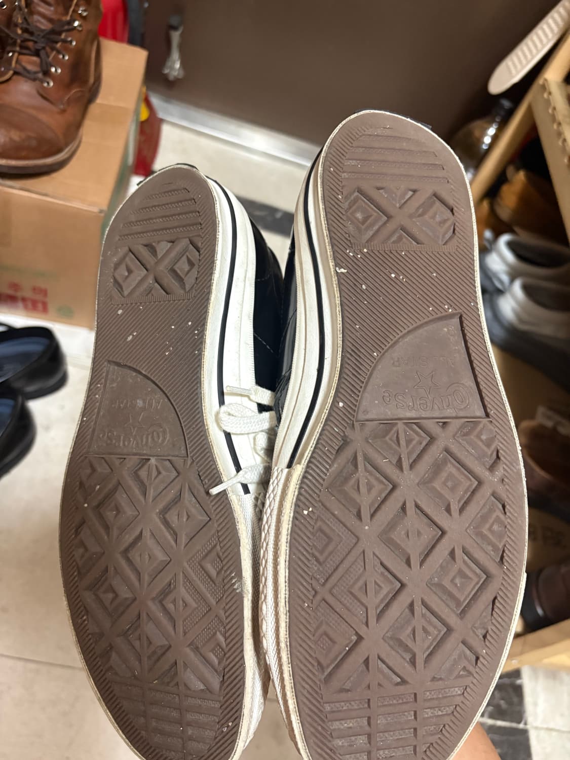 컨버스 원스타 레더 블랙 상품이미지2