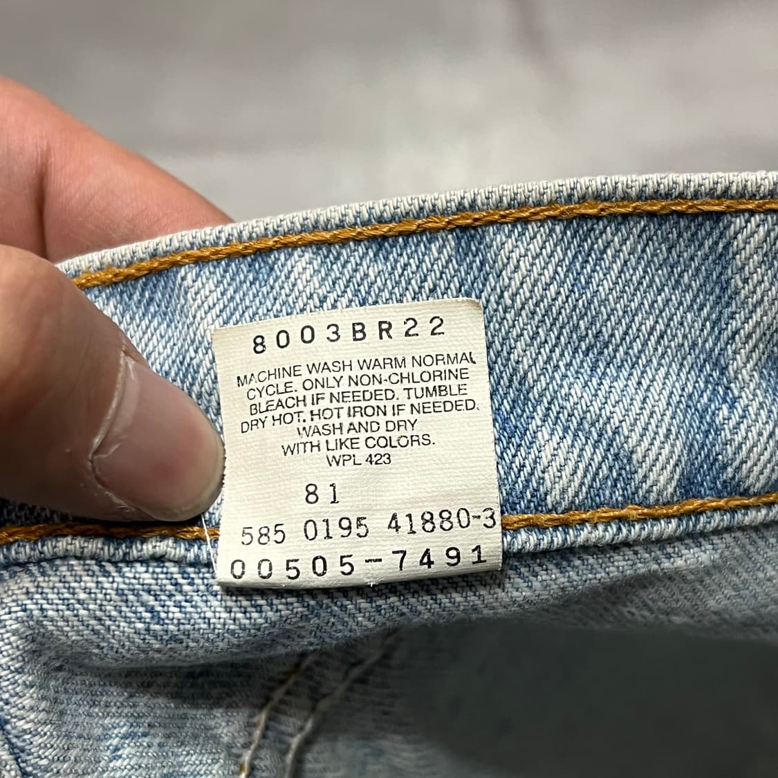  90s USA 리바이스 505 데님 팬츠 y15643 상품이미지7