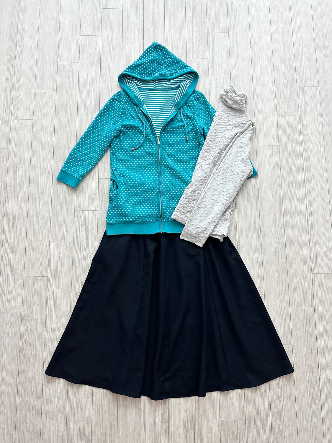 jpn 스즈코 키치 괴짜 핀터깔 레이어드 코디세트  상품이미지5