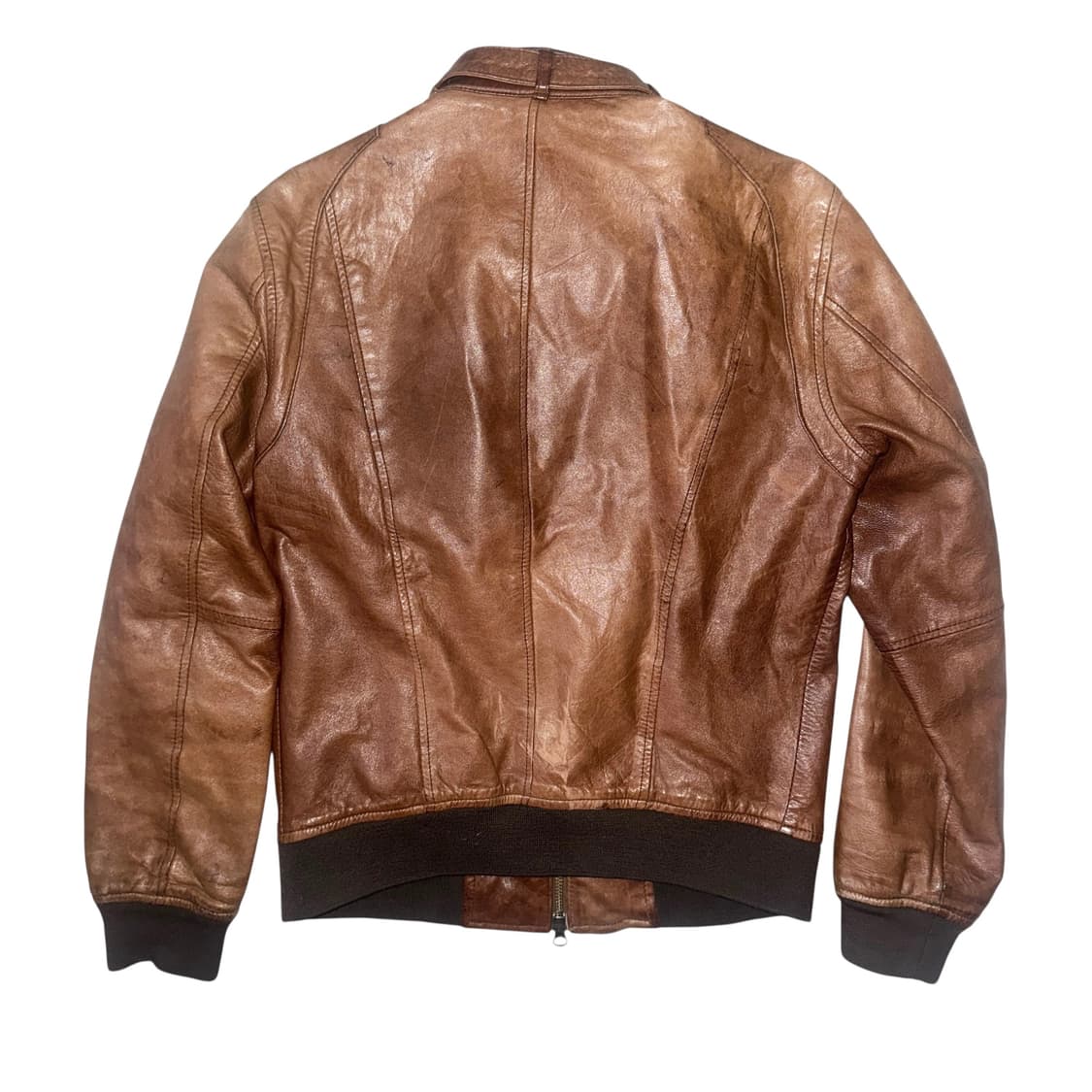 Light Brown Leather Jacket 상품이미지6