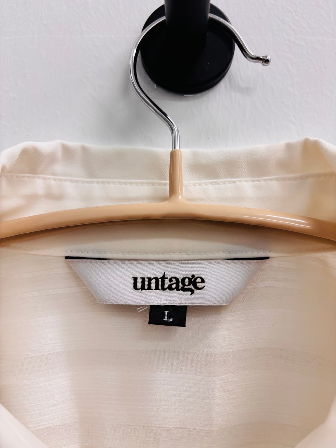 untage 언티지 화이트 시스루 셔츠 상품이미지2