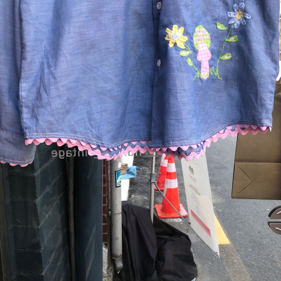 70s Bigmac chambray shirt-M 상품이미지5