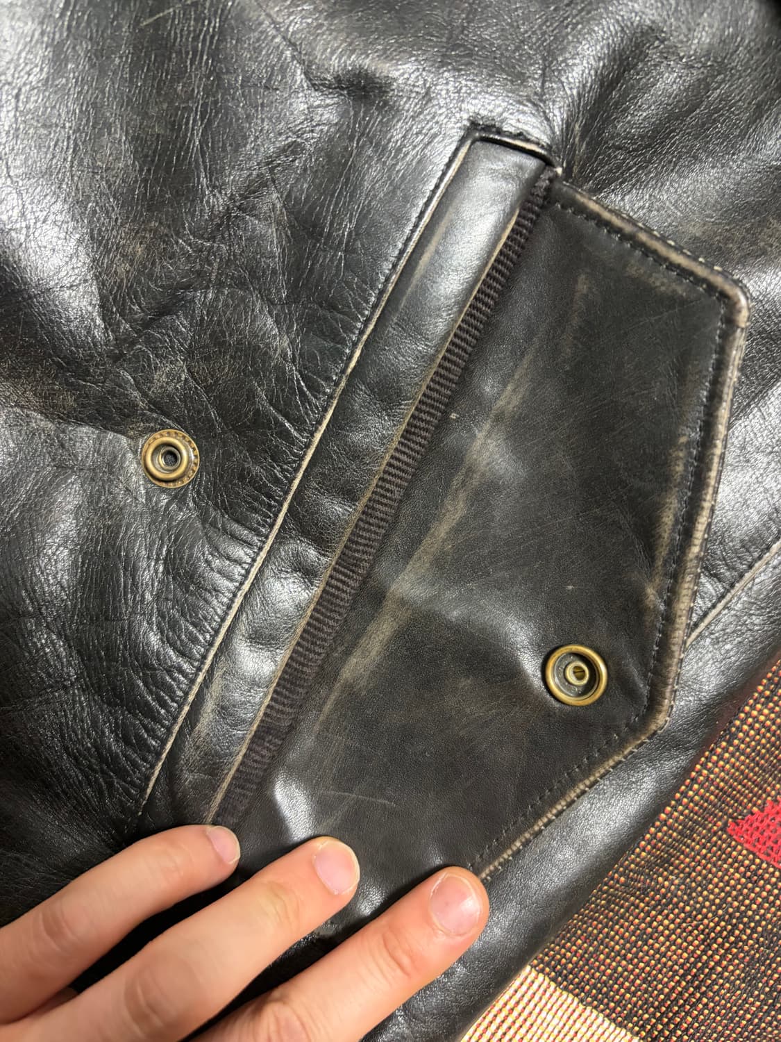 XL) 올드갭 레더자켓 다크브라운 상품이미지7