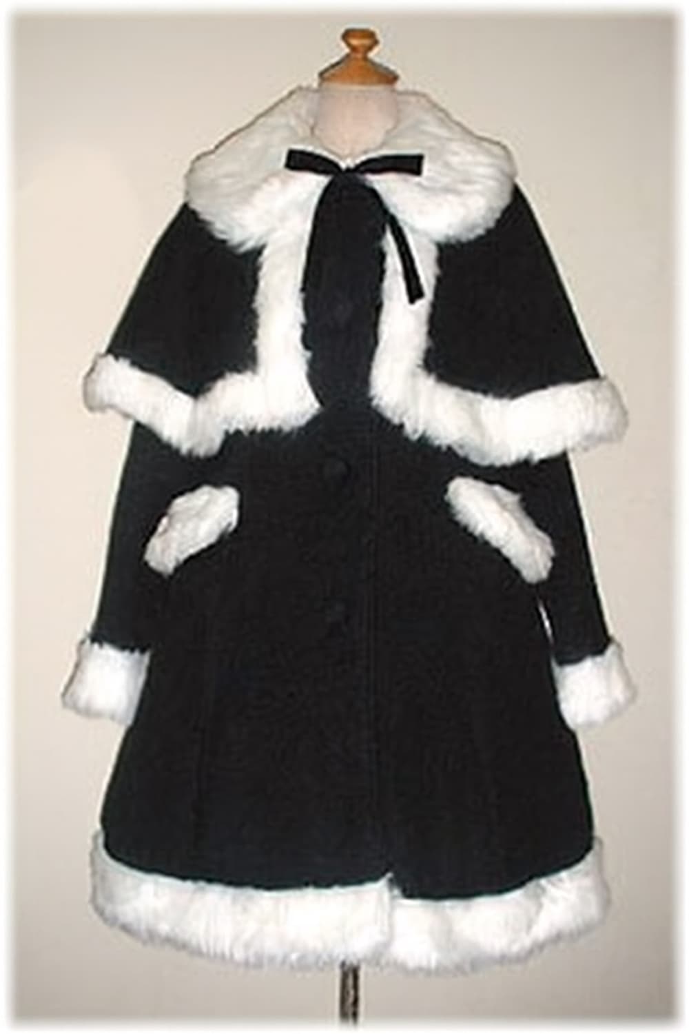 베이비 더 스타 샤인 브라이트 코트 블랙 화이트 로리타 히메갸루 퍼 상품이미지3