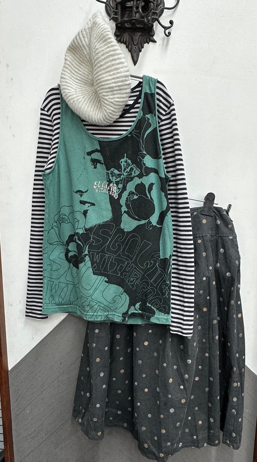 🎨하구미의 작업실 코디🎨 scolar 레이어드 도트 그런지 괴짜룩  상품이미지2