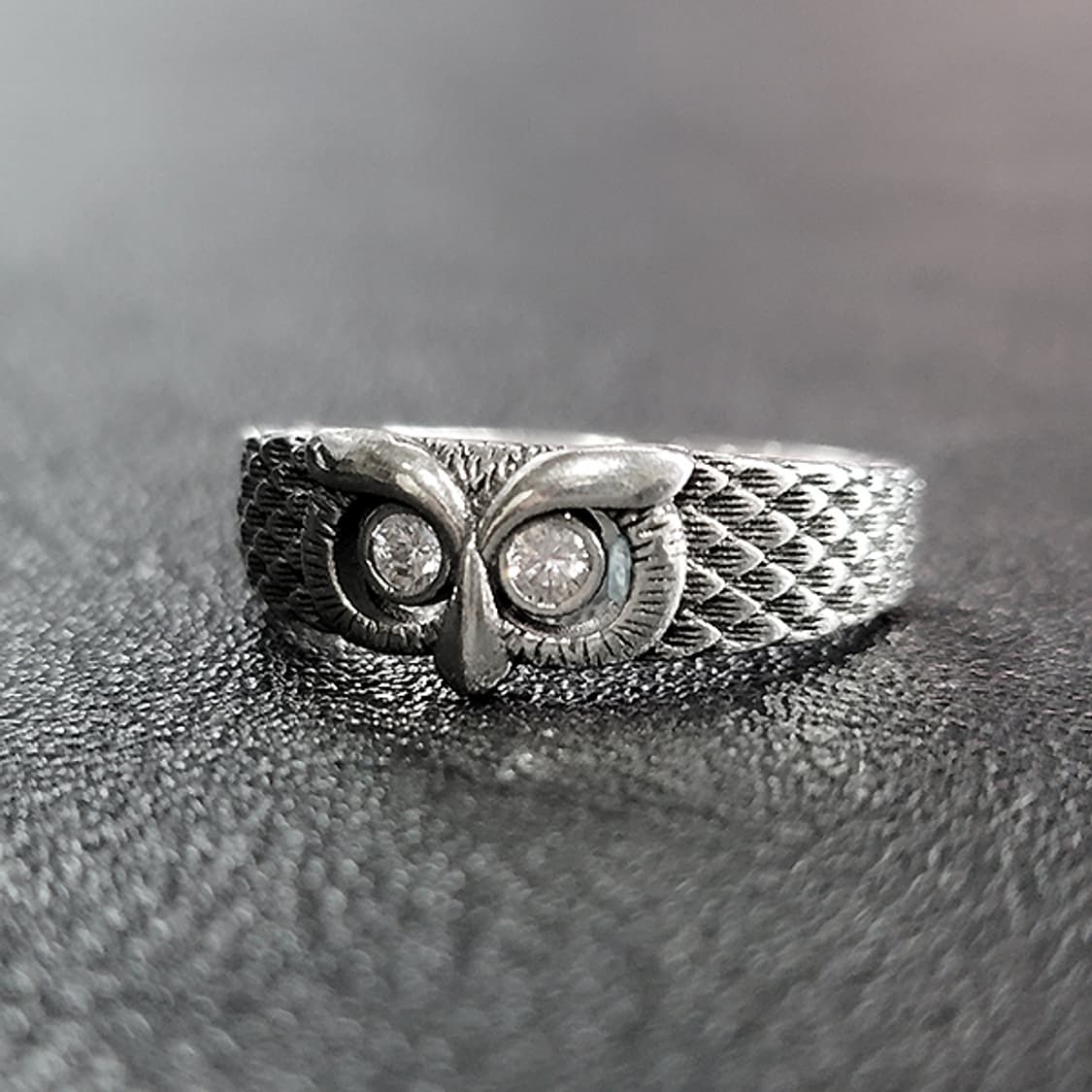 Minerva 실버 남자 엔틱 빈티지 선물 지혜 여신 부엉이 반지 상품이미지4